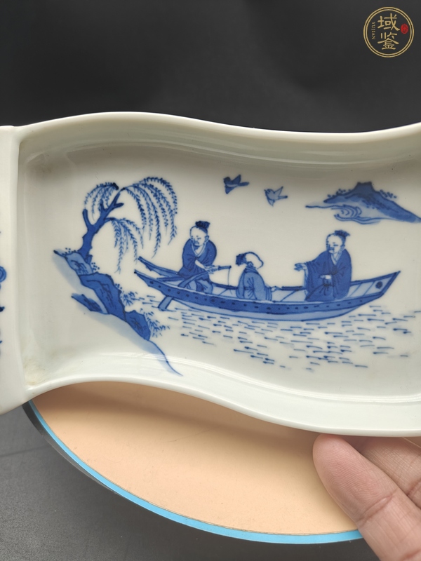古玩陶瓷青花盤真品鑒賞圖