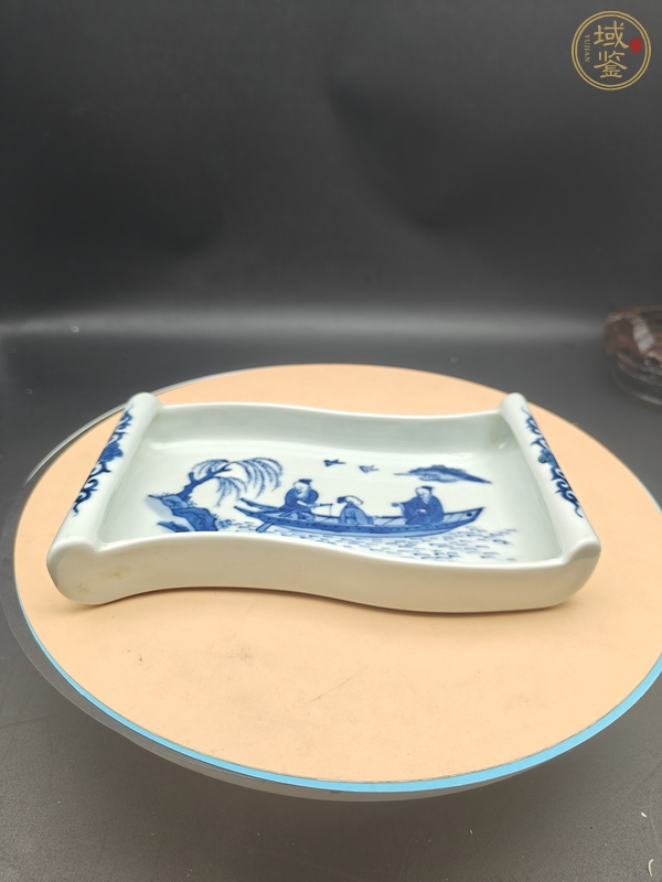 古玩陶瓷青花盤真品鑒賞圖
