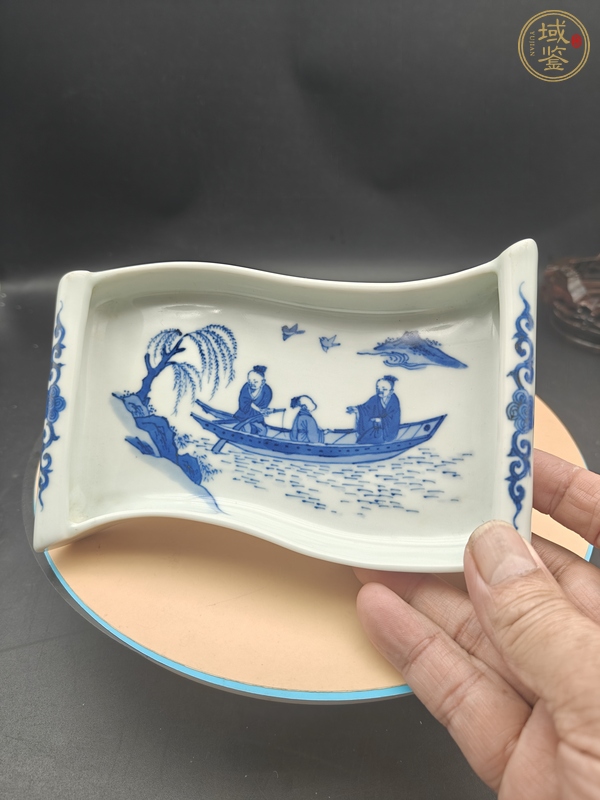 古玩陶瓷青花盤真品鑒賞圖