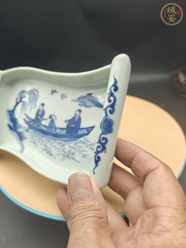 古玩陶瓷青花盤真品鑒賞圖