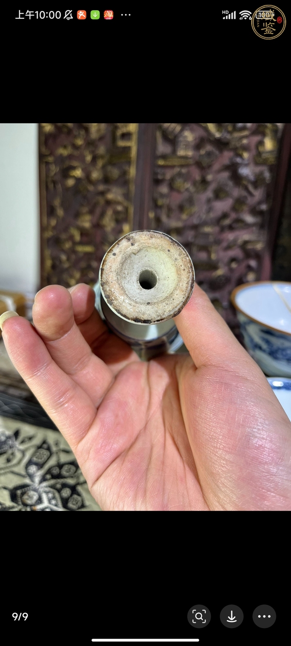 古玩陶瓷青花高足杯真品鑒賞圖