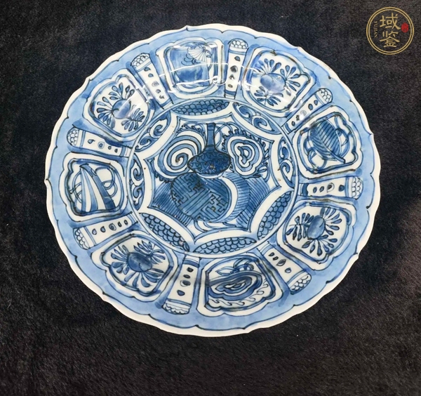 古玩陶瓷萬歷青花盤真品鑒賞圖