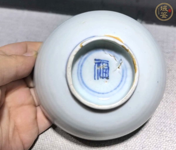 古玩萬歷青花瓷碗真品鑒賞圖