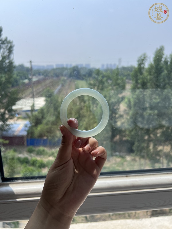 古玩玉器天然翡翠A貨手鐲真品鑒賞圖