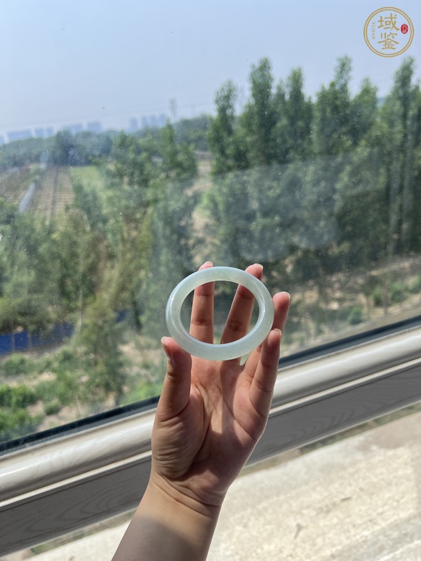 古玩玉器天然翡翠A貨手鐲真品鑒賞圖