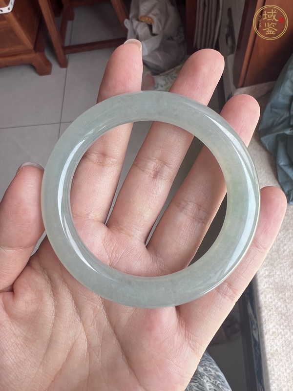 古玩玉器天然翡翠A貨手鐲真品鑒賞圖