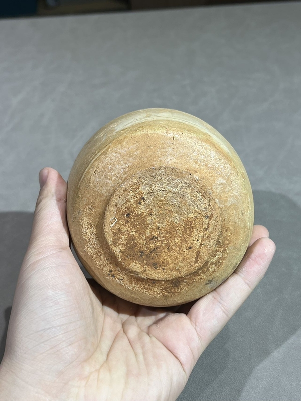 古玩陶瓷館藏級珍品春秋戰(zhàn)國青釉弦紋直口杯拍賣，當前價格980元