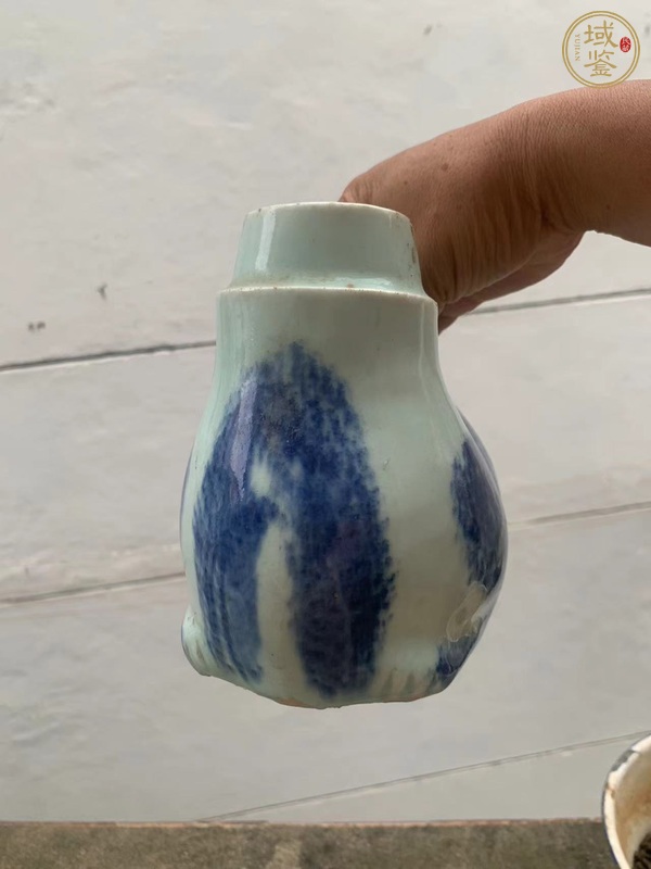 古玩陶瓷青花虎子真品鑒賞圖