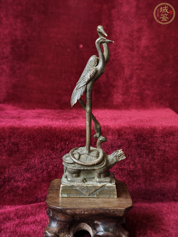 古玩銅器銅鶴真品鑒賞圖