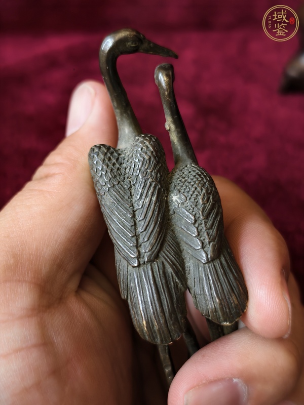 古玩銅鶴真品鑒賞圖