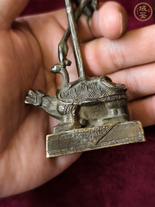 古玩銅器銅鶴真品鑒賞圖