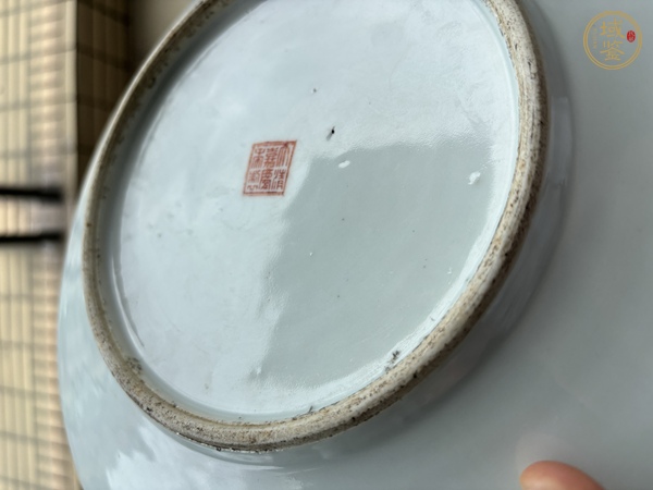 古玩陶瓷粉彩雜寶圖盤真品鑒賞圖