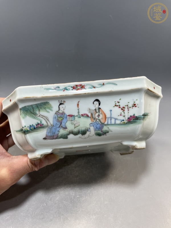 古玩水仙盆真品鑒賞圖