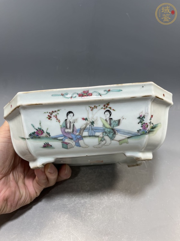 古玩陶瓷水仙盆真品鑒賞圖