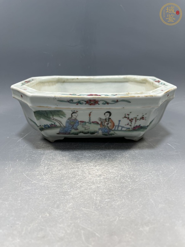 古玩陶瓷水仙盆真品鑒賞圖