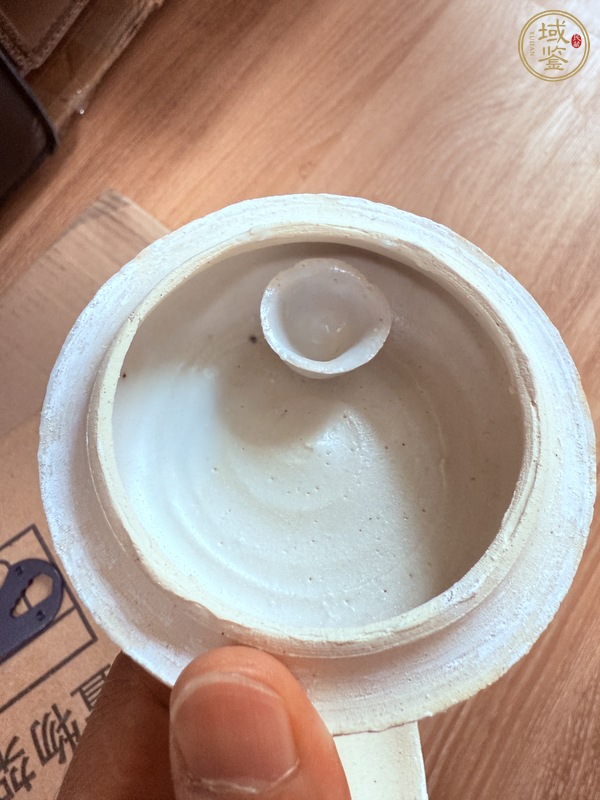 古玩陶瓷青白釉粉盒真品鑒賞圖