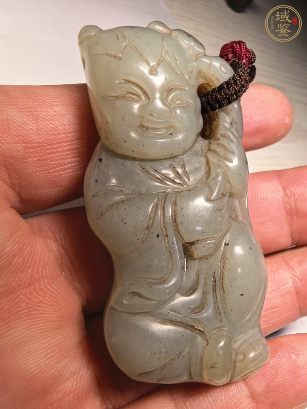 古玩玉器和田玉雕“童子”真品鑒賞圖