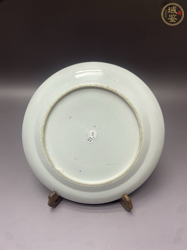 古玩陶瓷博古圖青花盤(pán)真品鑒賞圖