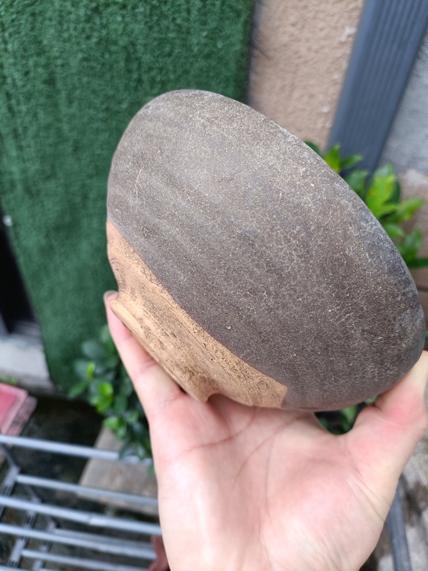 古玩陶瓷元代末茶葉沫釉內彩虹大碗拍賣,當前價格88元