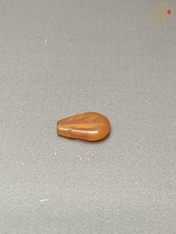 古玩陶瓷清代瑪瑙珠真品鑒賞圖