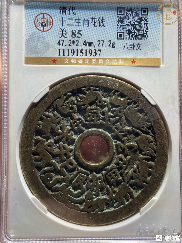 古玩十二生肖花錢真品鑒賞圖