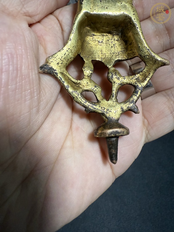 古玩銅器鎏金道教造像真品鑒賞圖