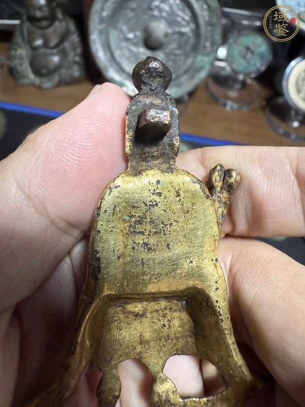 古玩銅器鎏金道教造像真品鑒賞圖