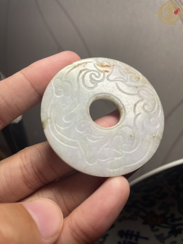 古玩玉器翡翠雕“螭龍紋璧”真品鑒賞圖