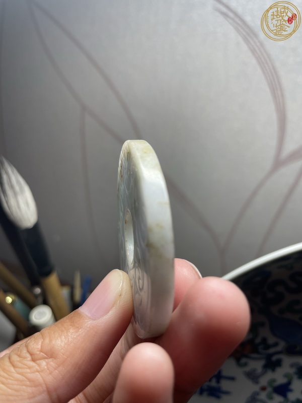 古玩玉器翡翠雕“螭龍紋璧”真品鑒賞圖