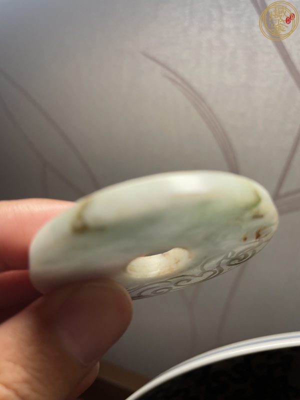 古玩玉器翡翠雕“螭龍紋璧”真品鑒賞圖