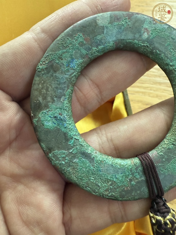 古玩銅器錯金銀環真品鑒賞圖