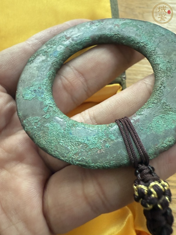 古玩銅器錯金銀環真品鑒賞圖