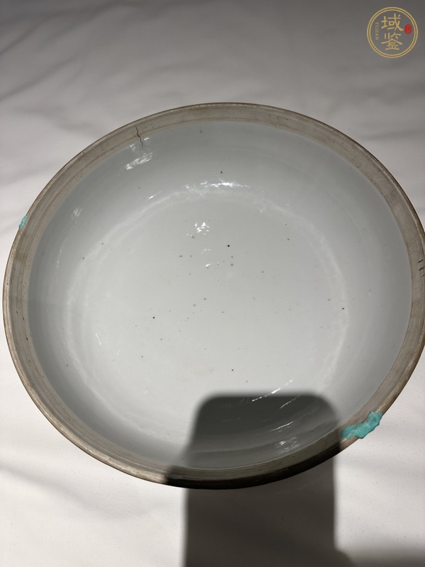 古玩陶瓷粉彩九桃捧盒真品鑒賞圖