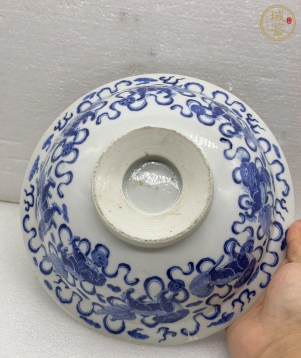 古玩陶瓷獅紋青花碗真品鑒賞圖
