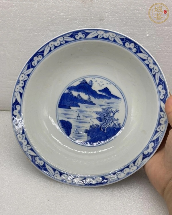 古玩陶瓷獅紋青花碗真品鑒賞圖
