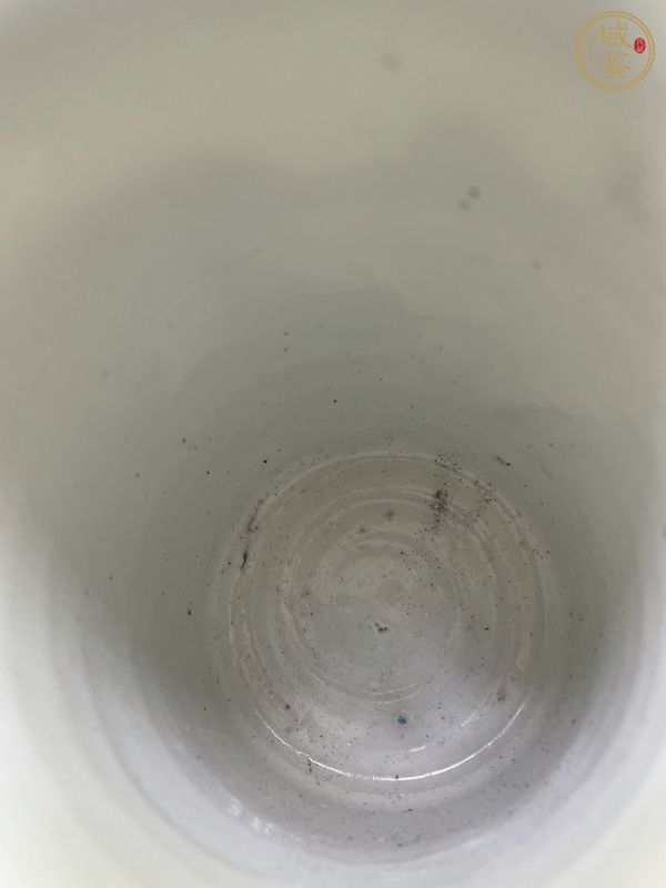 古玩陶瓷樵漁耕讀山水紋青花筆筒真品鑒賞圖