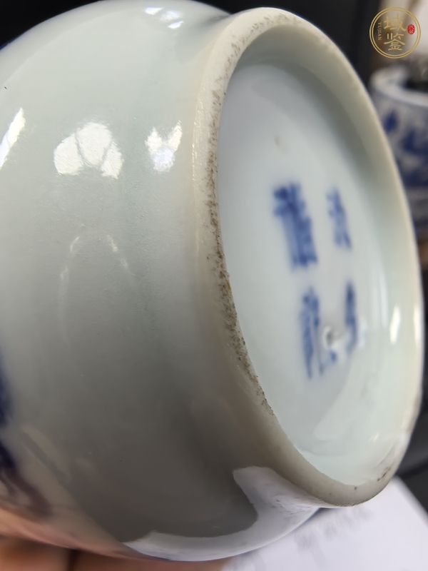 古玩陶瓷五世同堂青花杯真品鑒賞圖