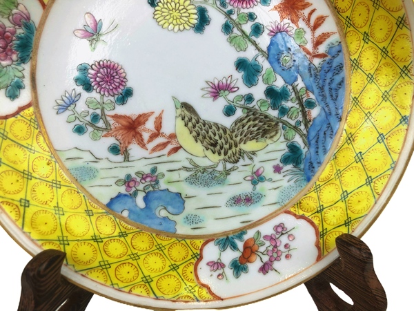 古玩陶瓷清光緒·粉彩安居樂業盤拍賣，當前價格1940元