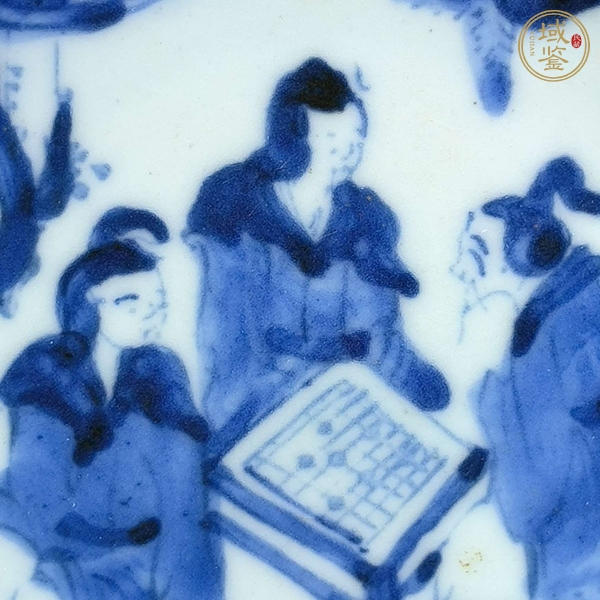 古玩民國青花盤真品鑒賞圖