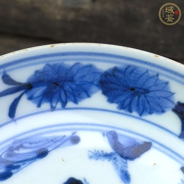 古玩陶瓷民國青花盤真品鑒賞圖