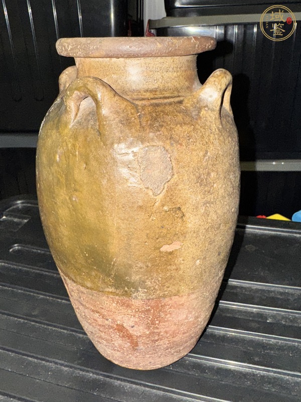古玩陶瓷青釉四系罐真品鑒賞圖