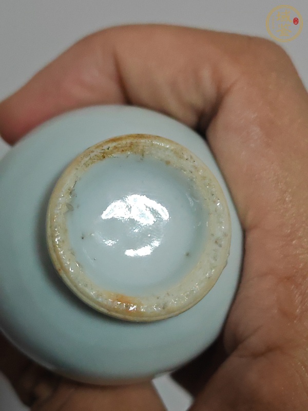 古玩陶瓷晚清白釉小玉壺春瓶真品鑒賞圖