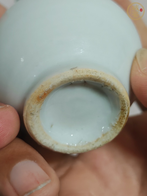 古玩陶瓷晚清白釉小玉壺春瓶真品鑒賞圖