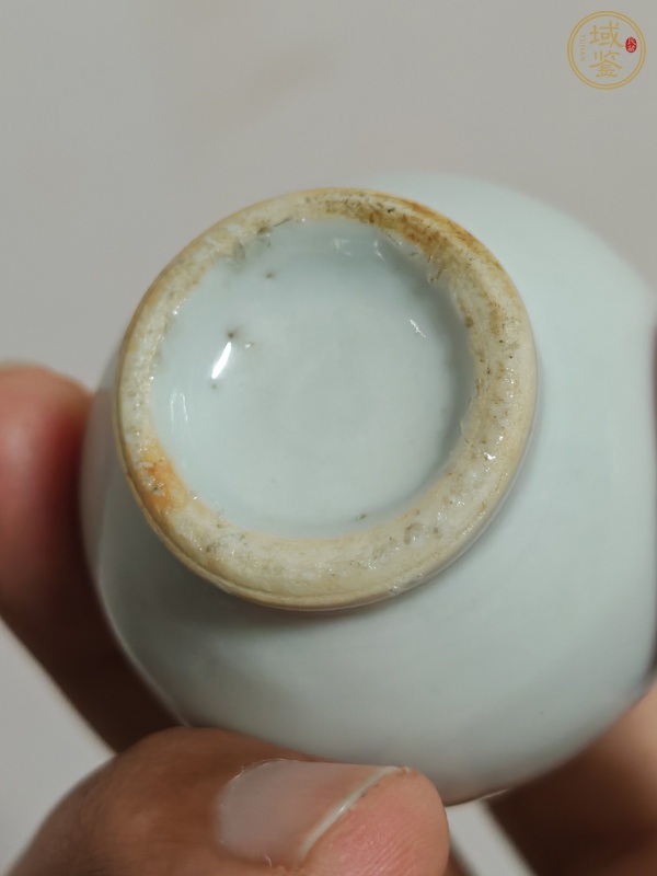 古玩陶瓷晚清白釉小玉壺春瓶真品鑒賞圖
