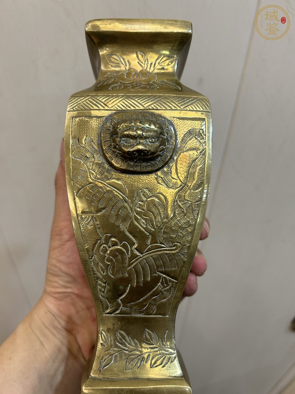 古玩銅器銅瓶真品鑒賞圖