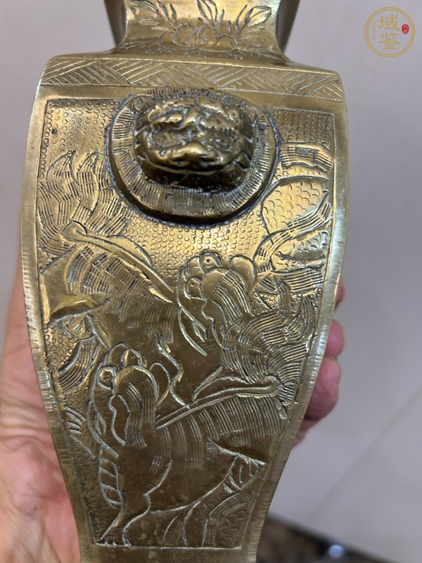 古玩銅器銅瓶真品鑒賞圖