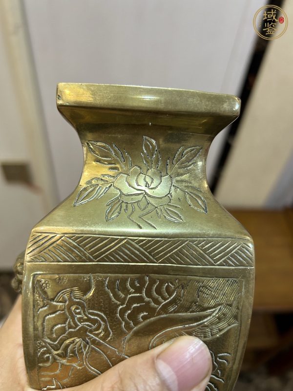古玩銅器銅瓶真品鑒賞圖