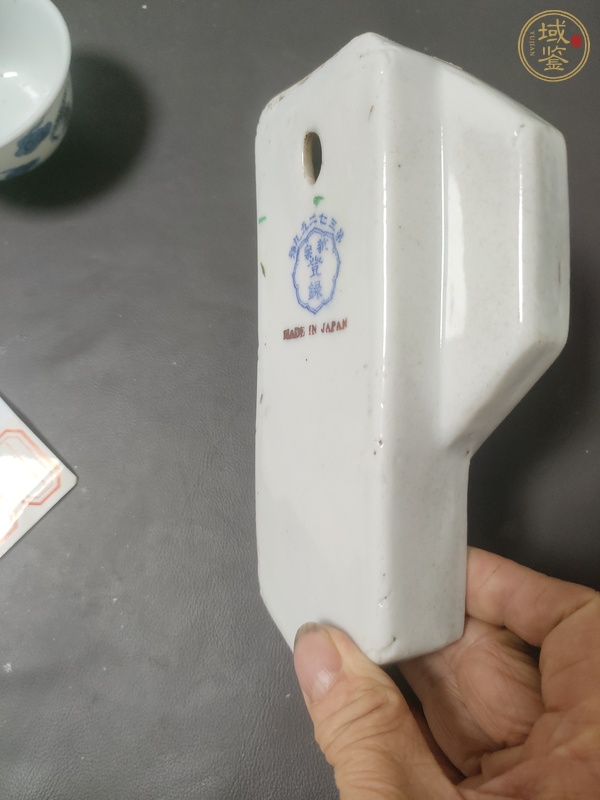 古玩陶瓷日本昭和彩繪掛鐘真品鑒賞圖