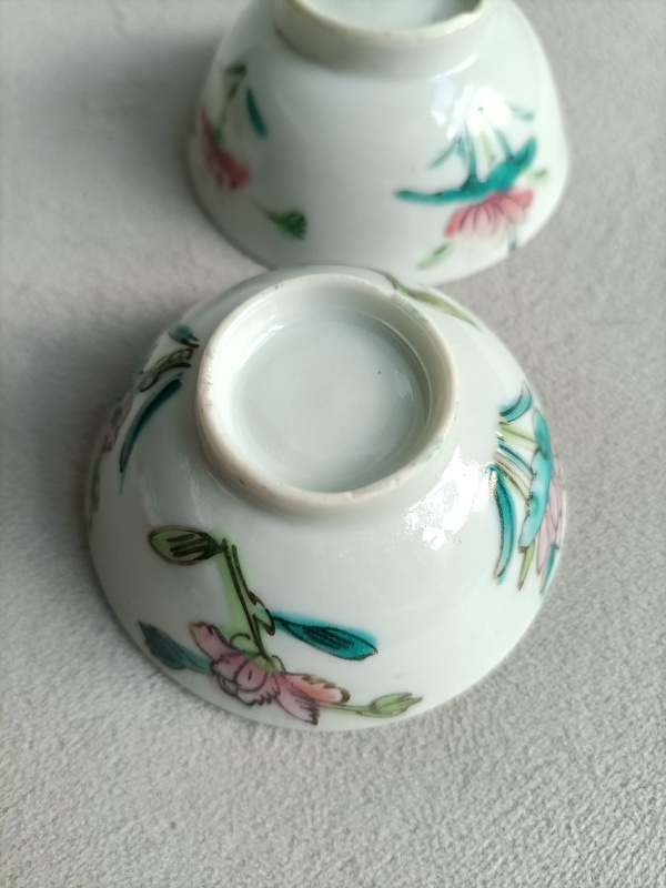 古玩陶瓷粉彩四季花卉紋杯拍賣,當前價格266元