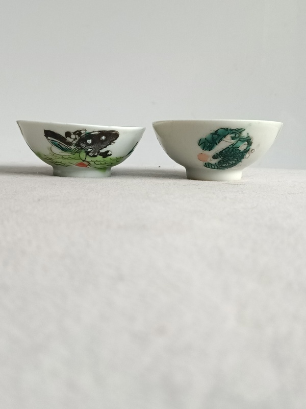 古玩轉賣粉彩團龍紋杯拍賣，當前價格0元